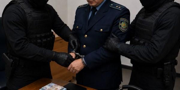 Солтүстік Қазақстанда жоғары шенді полицей ұсталды