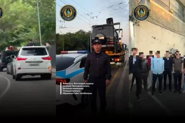 Сөз ұқпас ата-аналар: Алматыда мектеп түлектері отырған автокортеж айып тұрағынан бірақ шықты