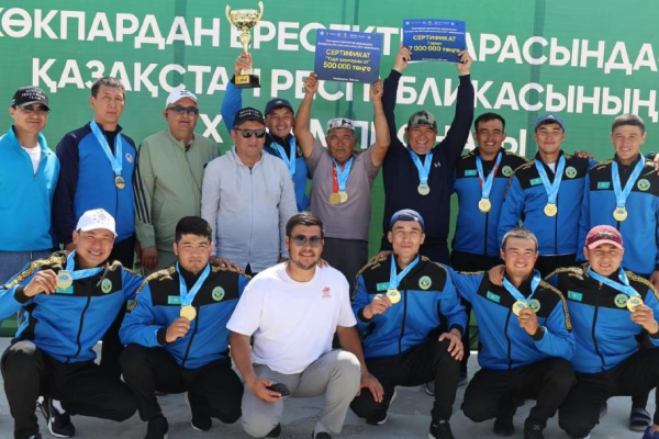 Көкпардан теңдессіз чемпион: «Әулиеата» командасы Талдықорғанда тарих жазды